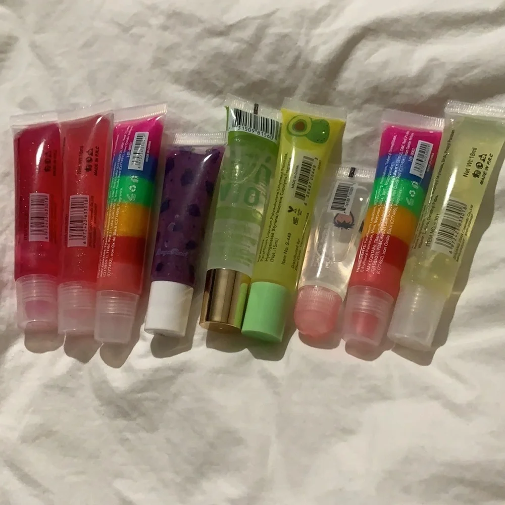 Set of 9 Squeeze Tube Lip Glosses